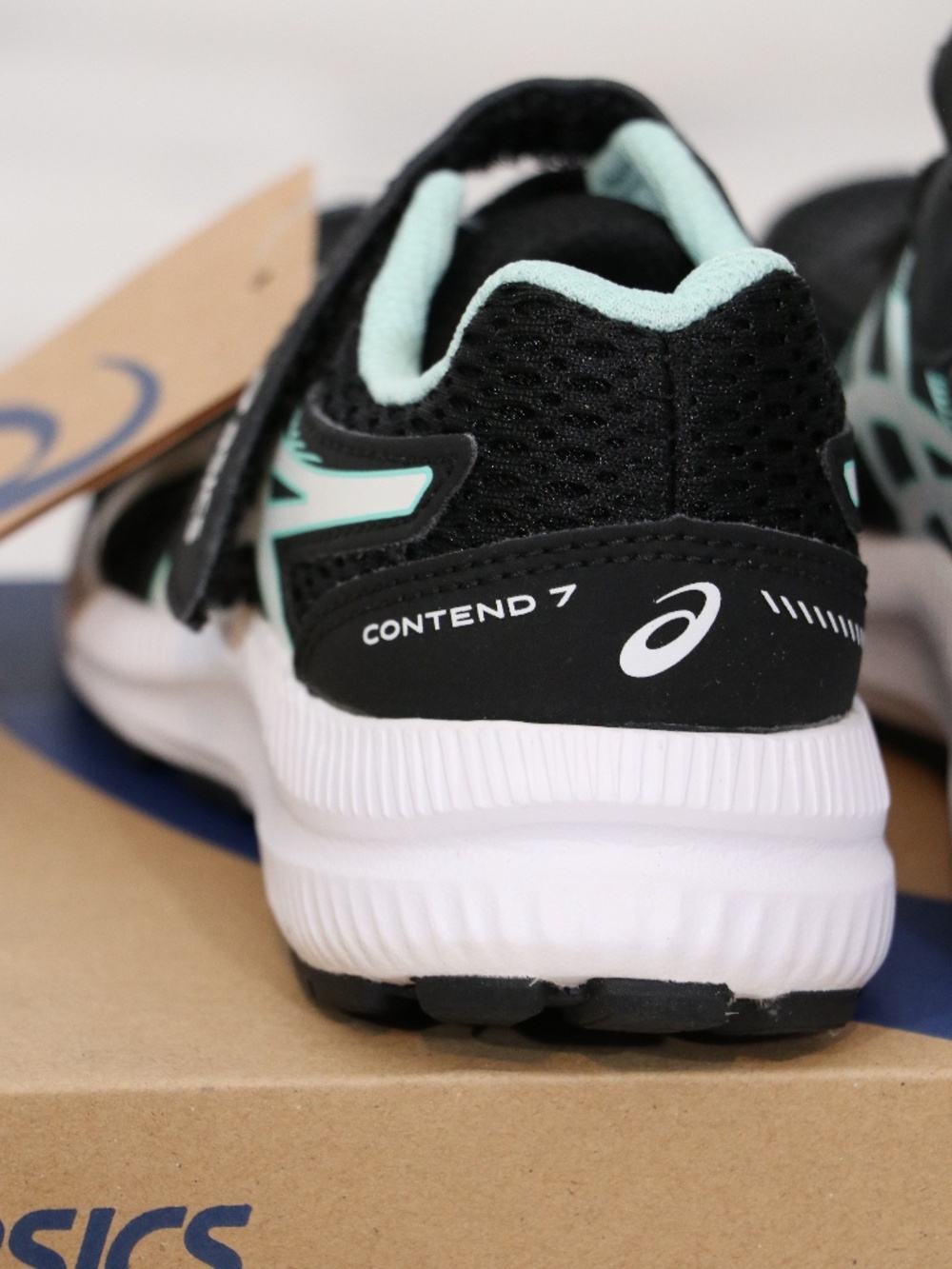 Asics Kids - Contend PS (Pre School) Size K 11 in Black/Fresh Ice New in box - Picture 8 of 10
